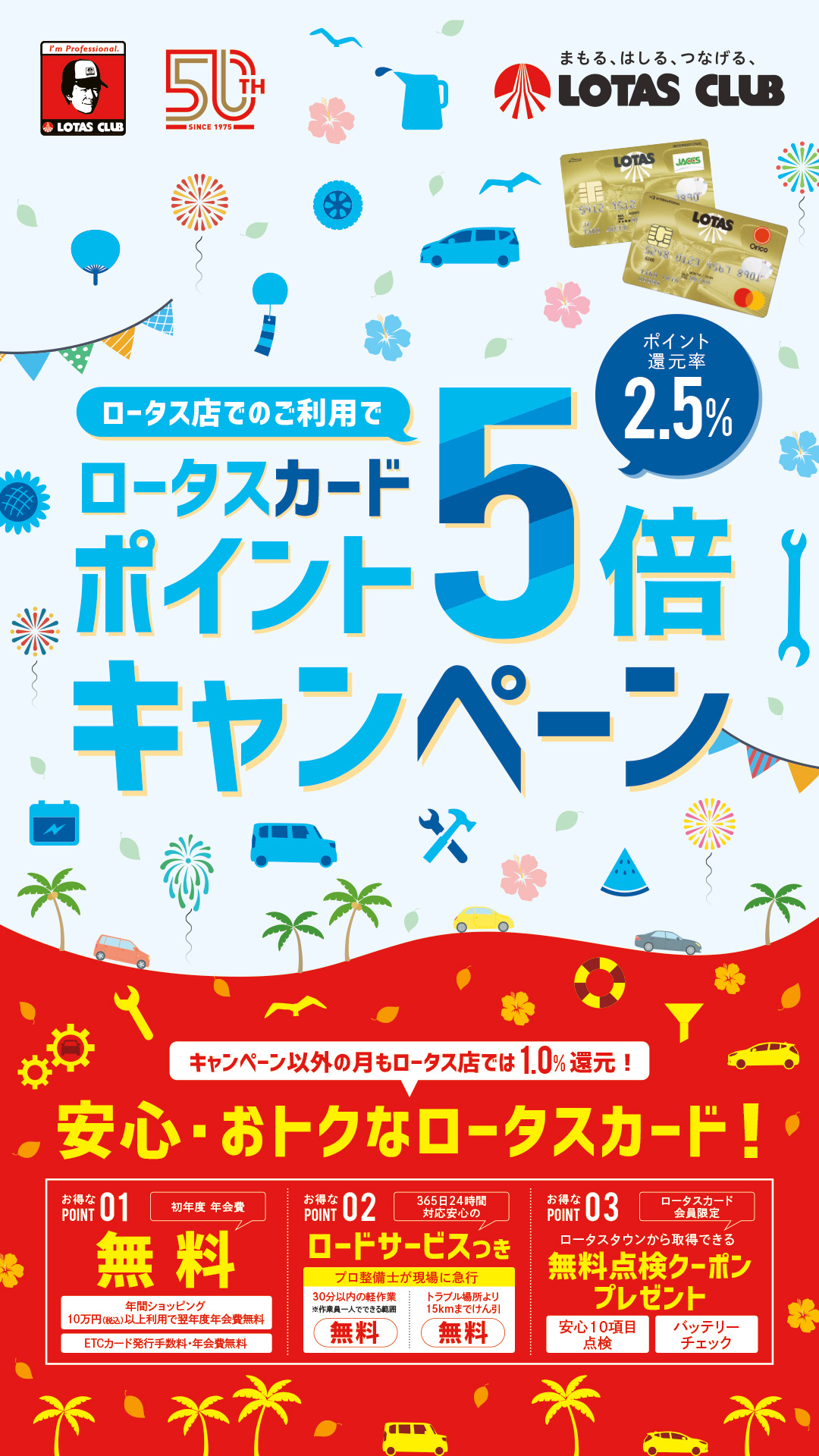ロータスカードポイント5倍キャンペーン